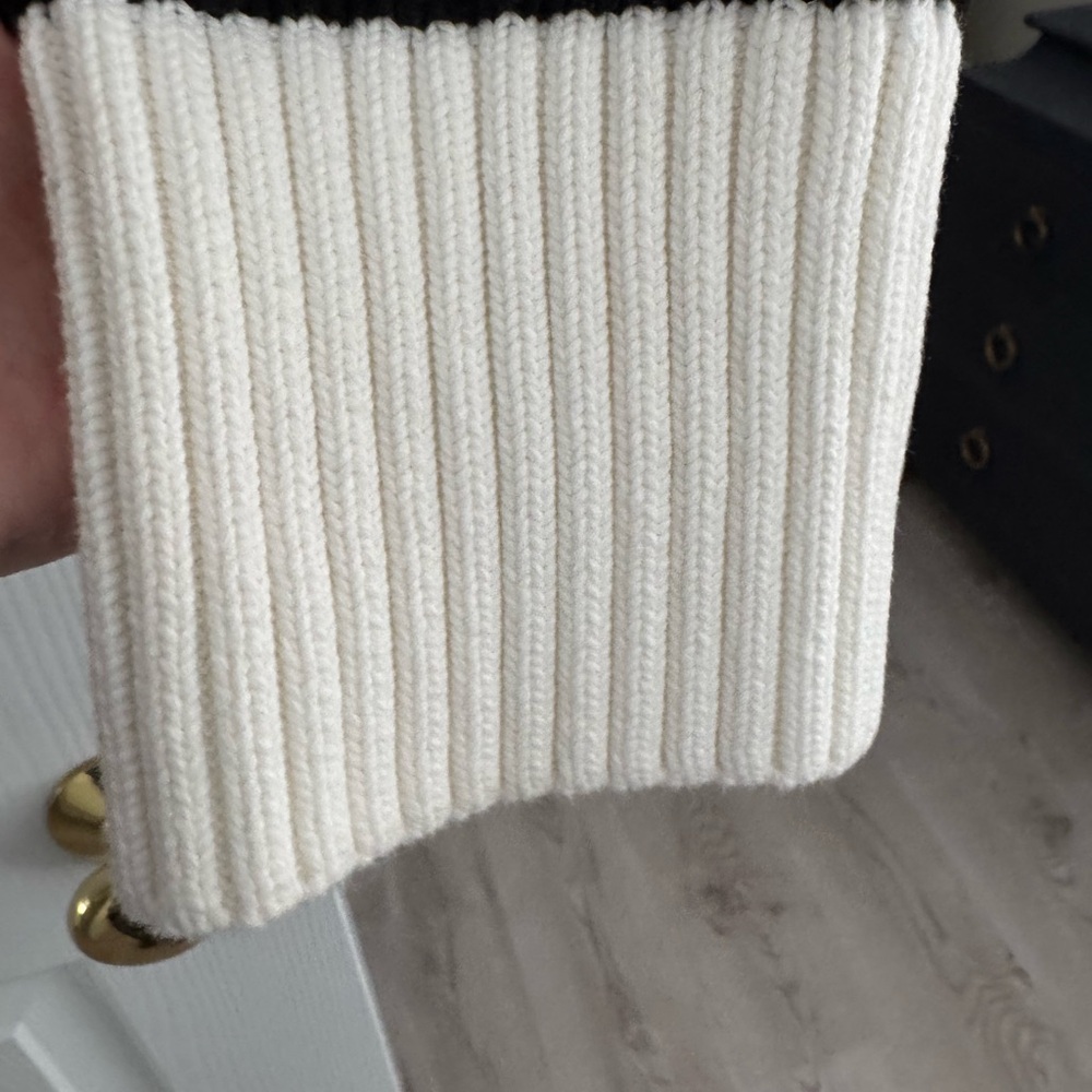 La Ligne Jill Sweater white/black stripe size medium - Picture 9 of 10